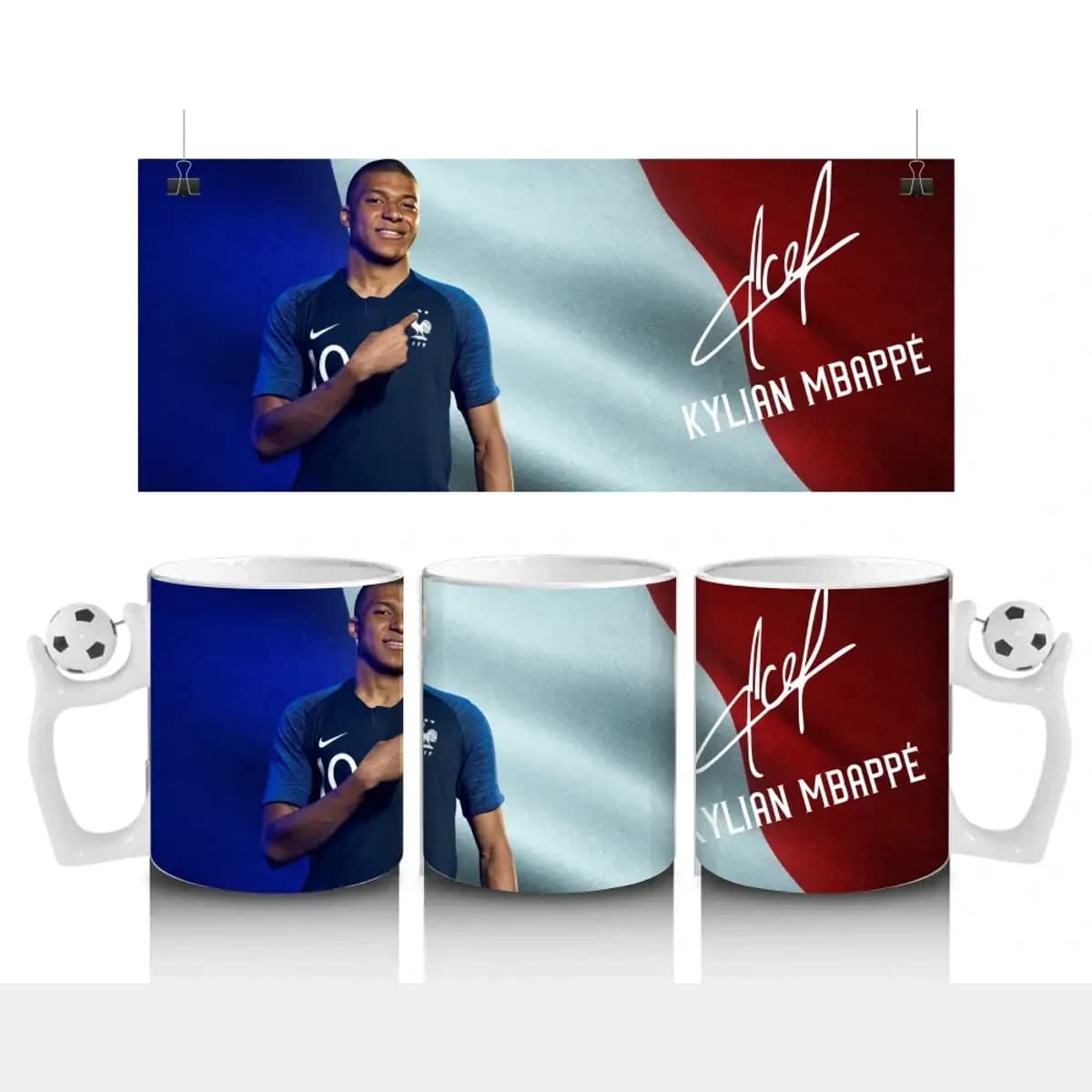 Kylian Mbappé „MS 2022“ Limitovaný Hrnek 300ml – Cesta ke Zlatému Míči