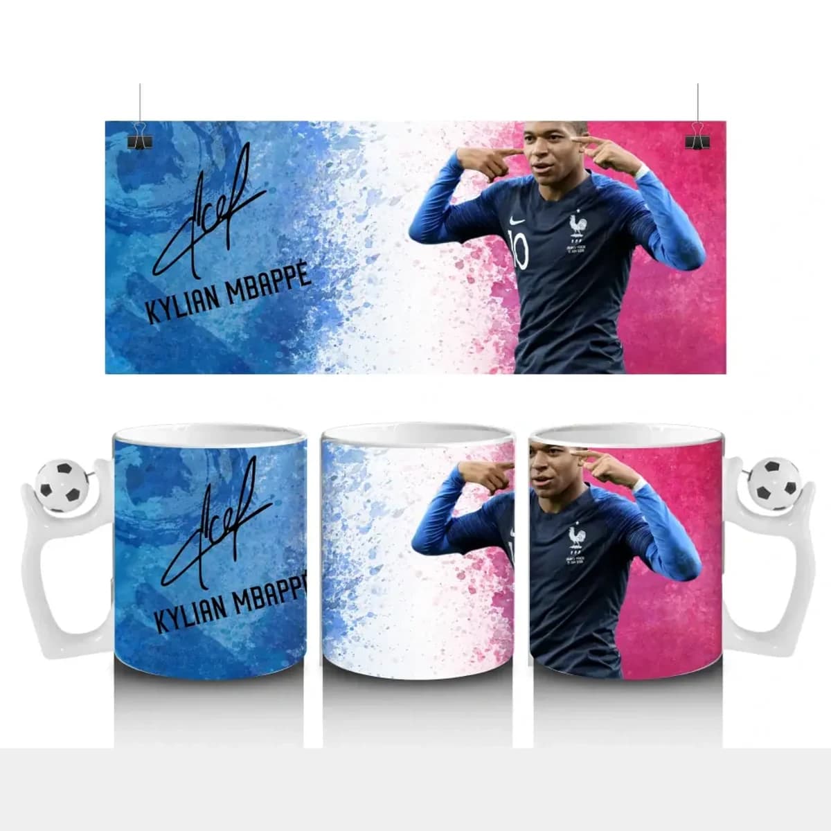 Kylian Mbappé „Budoucí Legenda“ Retro Hrnek 300ml – Od Paříže po Real