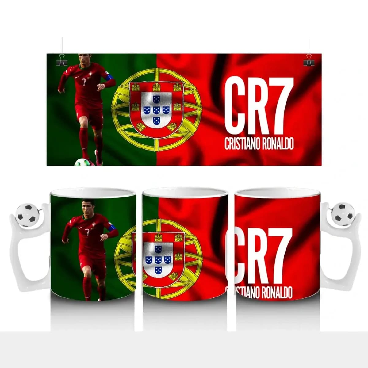 Cristiano Ronaldo „GOAT Edition“ Hrnek 300ml – Cesta k Nesmrtelnosti