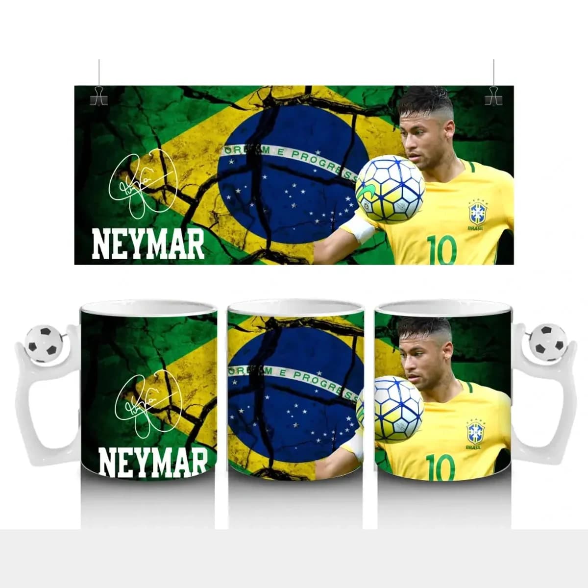 Neymar „Driblingový Král“ Hrnek 300ml – Umění Překvapit