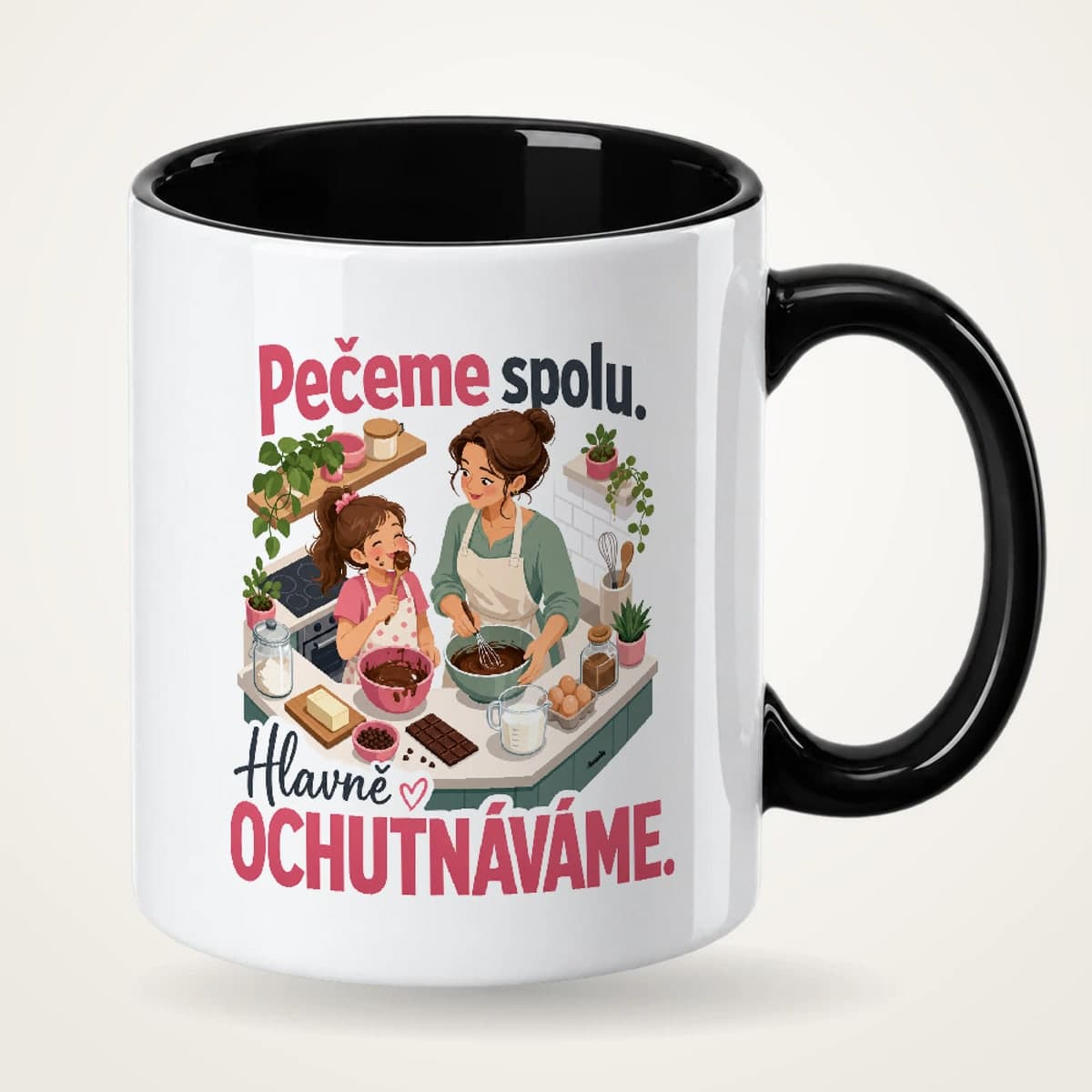 Hrnek s černým uchem – Pečeme spolu – hlavně ochutnáváme