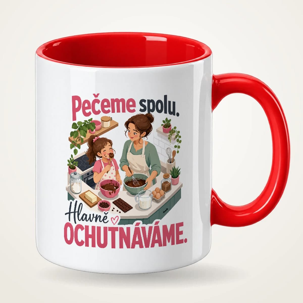 Hrnek s červeným uchem – Pečeme spolu – hlavně ochutnáváme