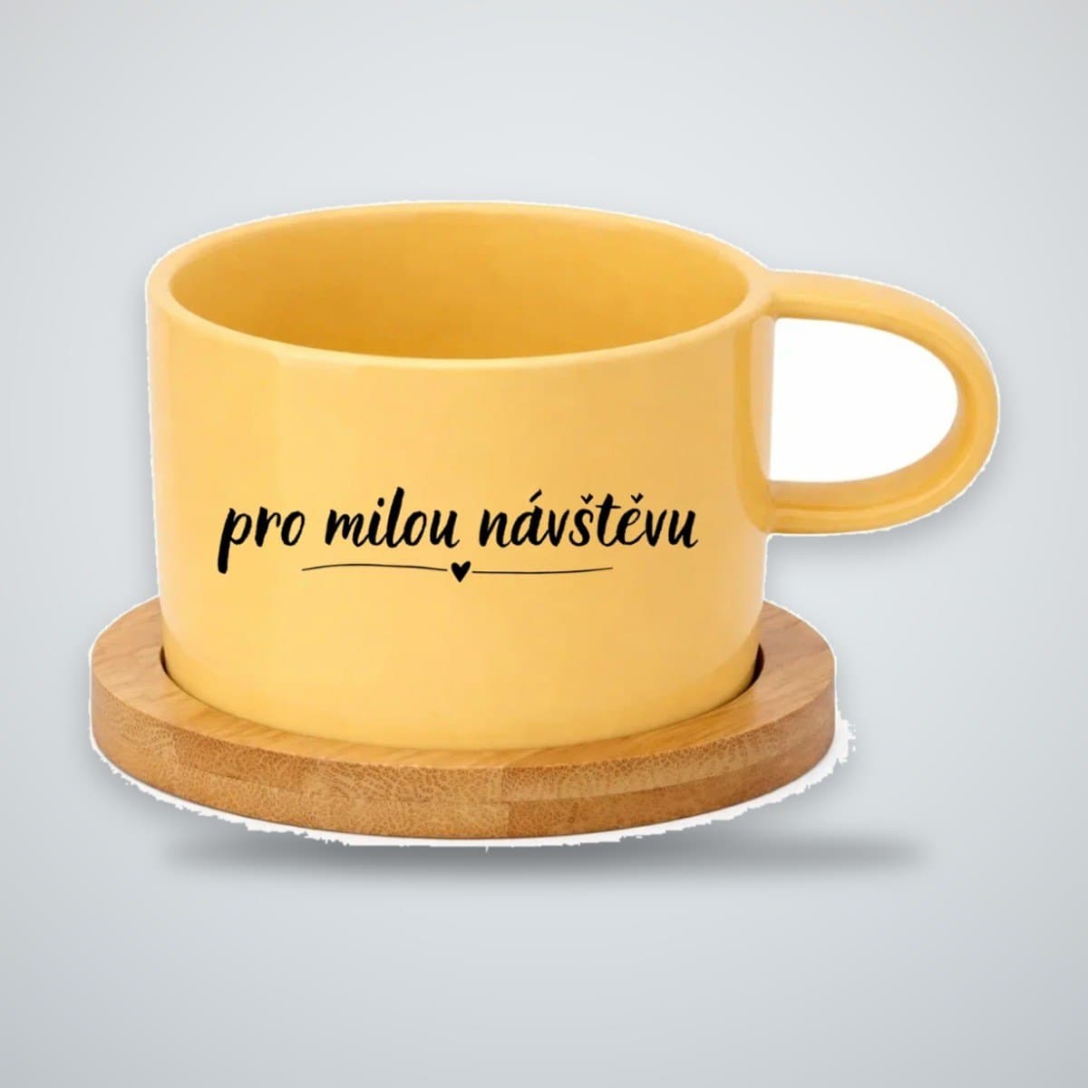 Keramický hrneček 200 ml – „Pro milou návštěvu“