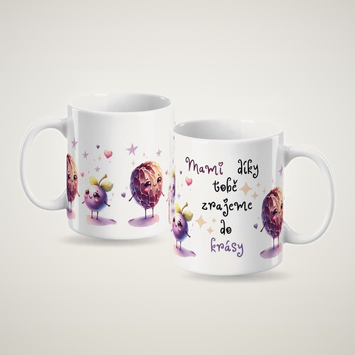Hrnek „Mami, díky tobě zrajeme do krásy“