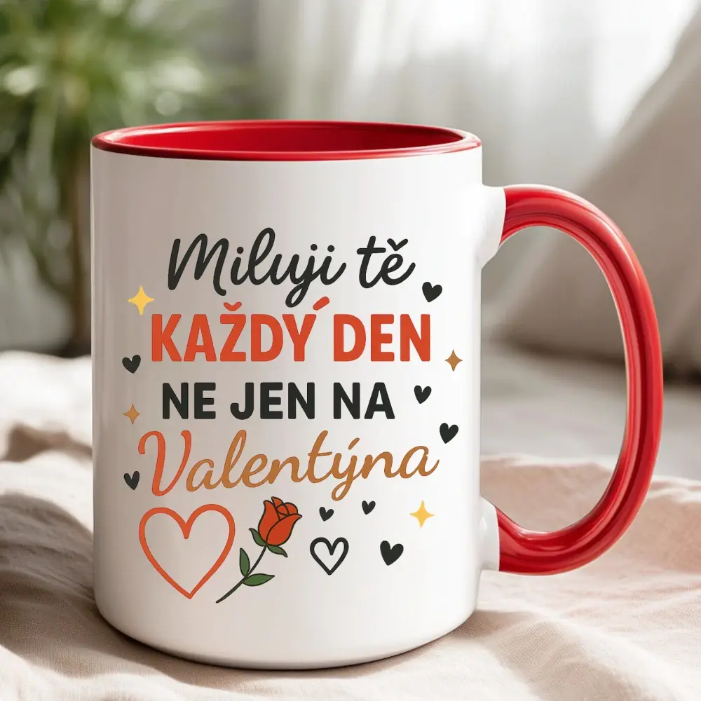 Hrnek – Miluji tě každý den, ne jen na Valentýna