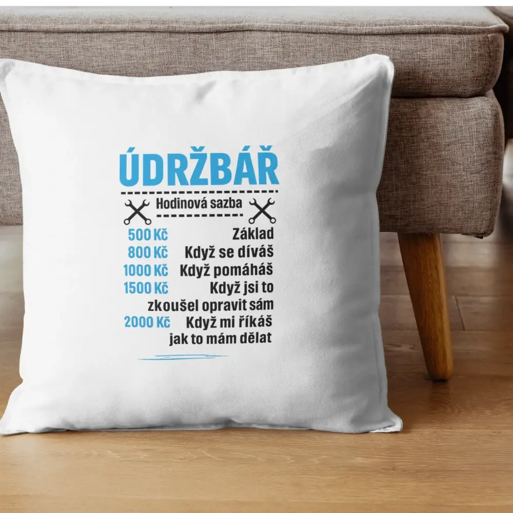Polštář Údržbář – hodinová sazba