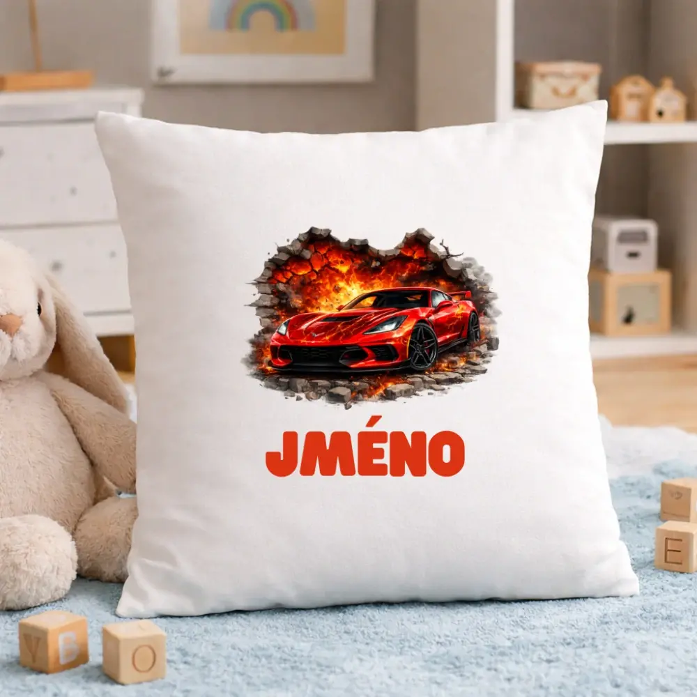Personalizovaný polštář se jménem – veselý motiv pro děti