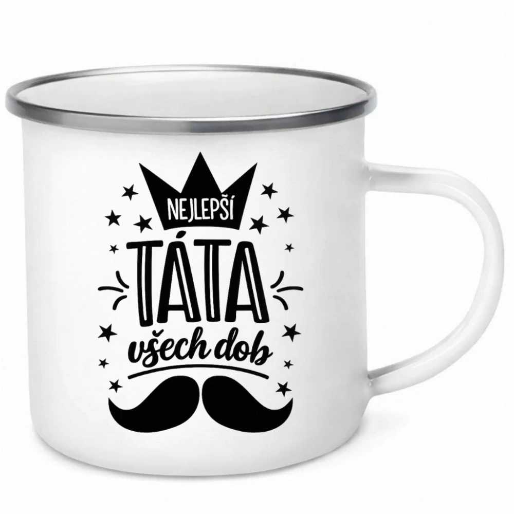 Nejlepší táta všech dob – plecháček s knírem | 340 ml