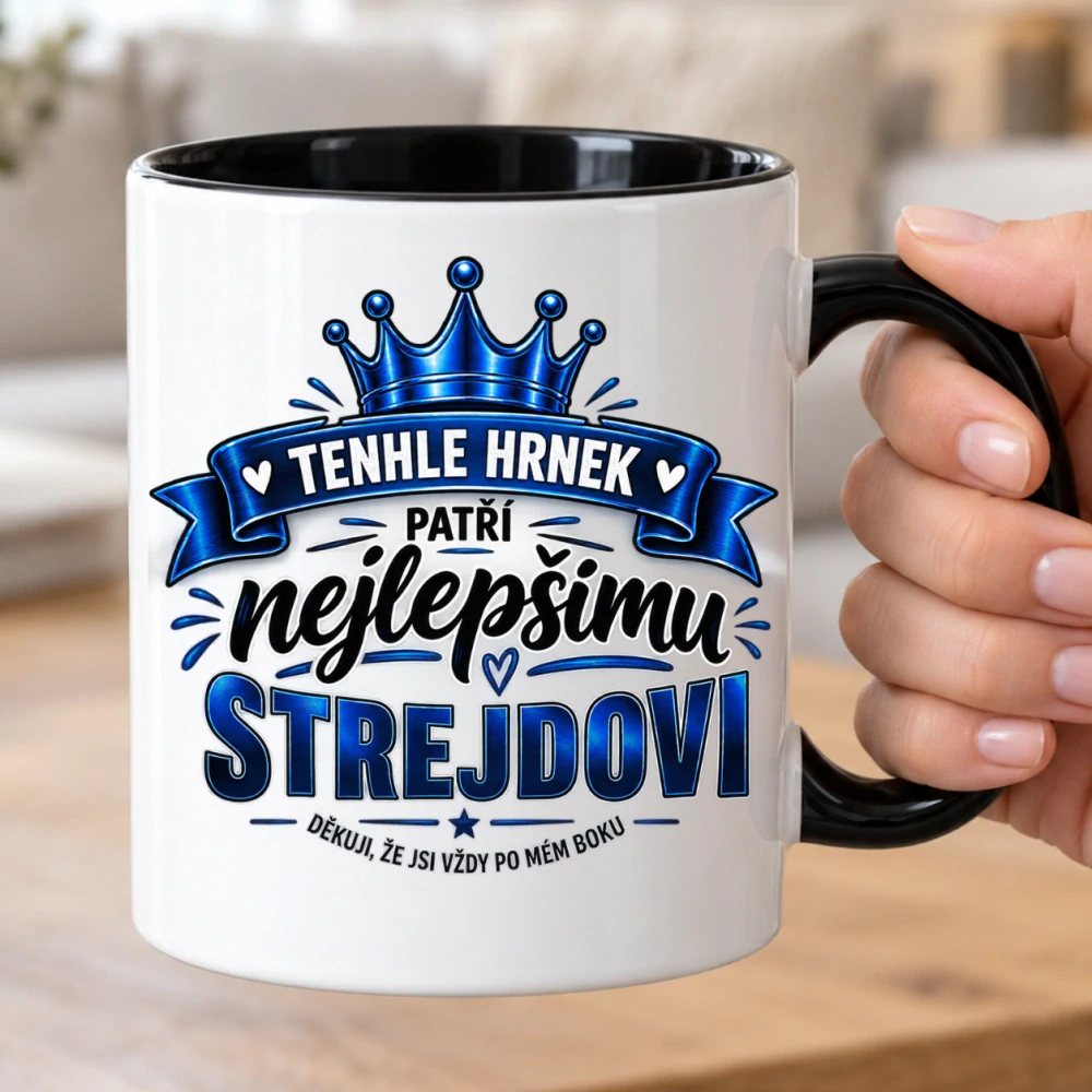 Dárkový hrnek pro strejdu – Děkuji, že jsi po mém boku, 330 ml