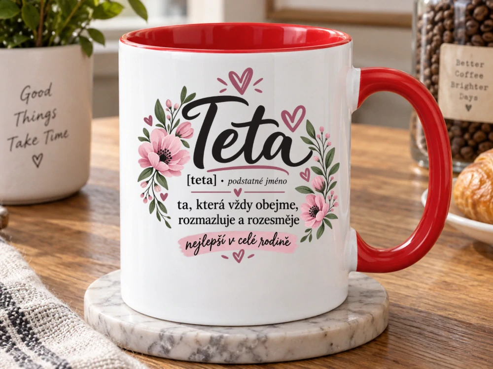Hrnek pro tetu – Teta, nejlepší v celé rodině