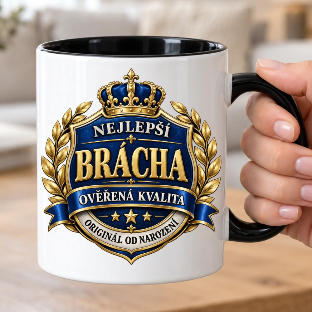 Hrnek pro bráchu – Nejlepší brácha, ověřená kvalita