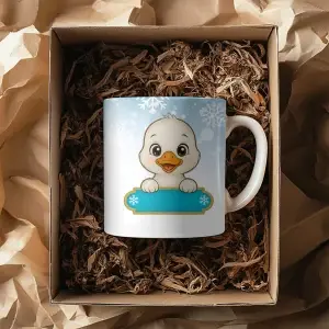 Personalizovaný vánoční hrnek s kačerem 🦆💙 – pro kluky