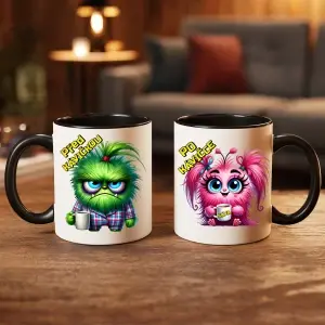 Hrnek “Před kafíčkem / Po kafíčku – Plyšáčci Mood Edition”