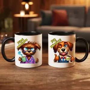 Hrnek “Před kávičkou / Po kávičce– Psí náladičky”