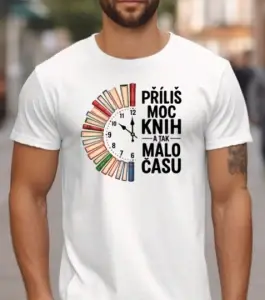 Tričko – Příliš moc knih a tak málo času