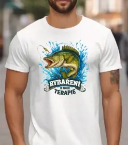 Tričko – Rybaření je moje terapie