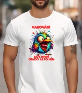 Tričko – Varování: Kafe první, otázky až po něm