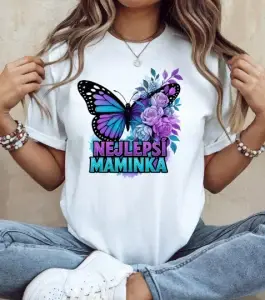 Nejlepší maminka – motýl a květy