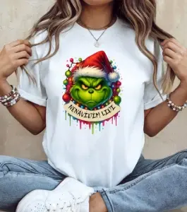 Vánoční tričko – Nenávidím lidi (Grinch styl)