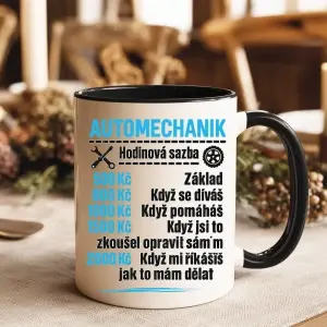 Hrnek Automechanik – Hodinová sazba