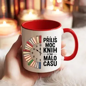 Hrnek – Příliš moc knih a tak málo času (330 ml)