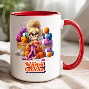 Hrnek „Nejlepší babička – pletařka