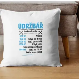 Polštář Údržbář – hodinová sazba