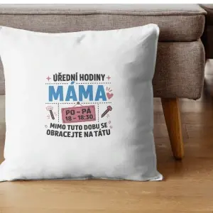 Polštář Úřední hodiny – Máma