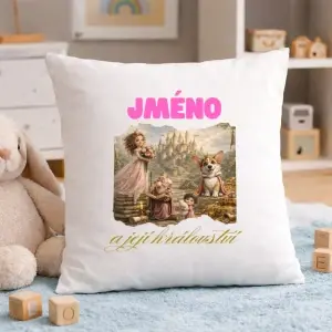 Dětský polštář se jménem – Princezna a její království