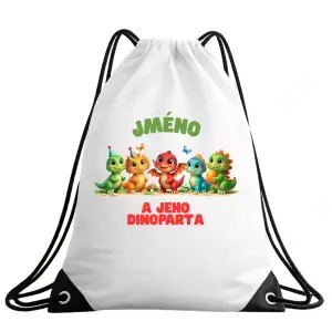 Dětský vak na záda se jménem – Dino parta