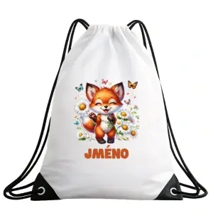 Dětský vak na záda s lištičkou – personalizovaný se jménem