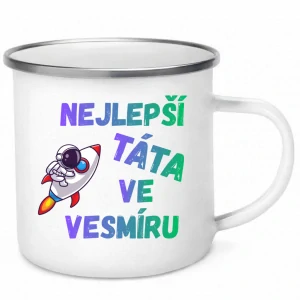 Nejlepší táta světa – plecháček 340 ml | Originální dárek pro tátu