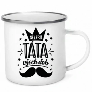 Nejlepší táta všech dob – plecháček s knírem | 340 ml