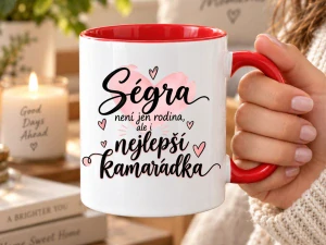 Hrnek pro ségru – Ségra není jen rodina, ale i nejlepší kamarádka