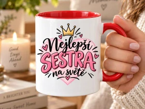 Hrnek pro sestru – Nejlepší sestra na světě