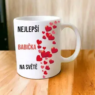 Hrnek s potiskem nejlepší babička na světě