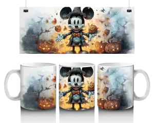 🕷️ Mickey Mouse – Halloween hrneček s kouzelnickým kloboukem 🎩