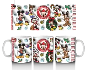 🎄 Vánoční radost s Mickeym – kouzelný hrnek (330 ml) 🎅🎁