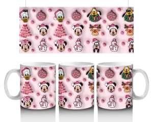 🎀 Veselý Disney Vánoční vzor – hrnek (330 ml) 🎄💖