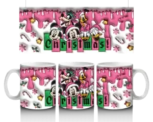 🎅 Disney vánoční radost – hrnek "Christmas!" (330 ml) 🎄✨