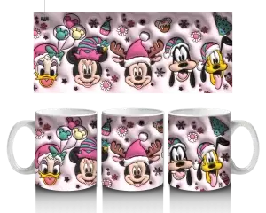 🎅 Veselá vánoční Disney parta – hrnek (330 ml) 🎄🎁
