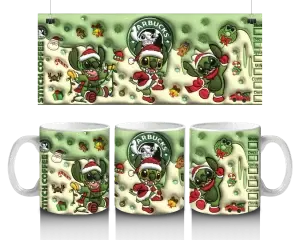 ☕ Vánoční hrnek Stitch Coffee – 330 ml 🎄✨