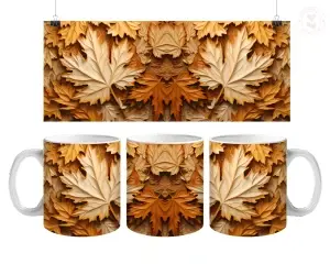 🍁 Podzimní elegie – hrnek s motivem podzimních listů 🍂