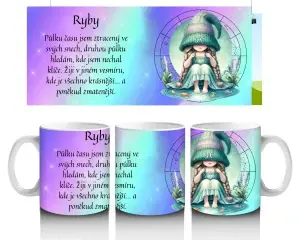 Hvězdný hrnek Ryby - 330 ml / 450 ml