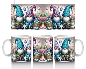 🎩 Velikonoční skřítci s košíkem plným vajíček – hrnek pro sváteční pohodu! 🐣