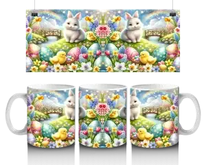 🌸 Velikonoční hrnek „Zajíčkův ráj“ 🐰