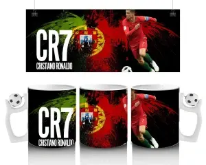 Cristiano Ronaldo „Siiii!“ Hrnek 300ml – Ikona Oslav