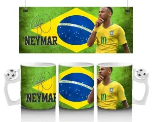 Neymar „Ordem e Progresso“ Hrnek 300ml – Pařížská Elegance