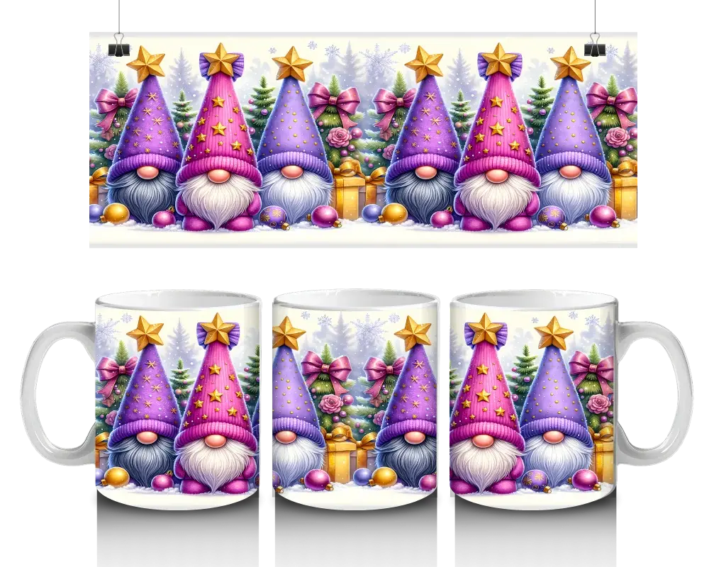 Vánoční hrnek Skřítci s hvězdou na čepici