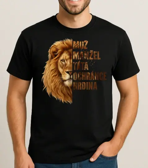 Tričko – Muž, manžel, táta, ochránce, hrdina